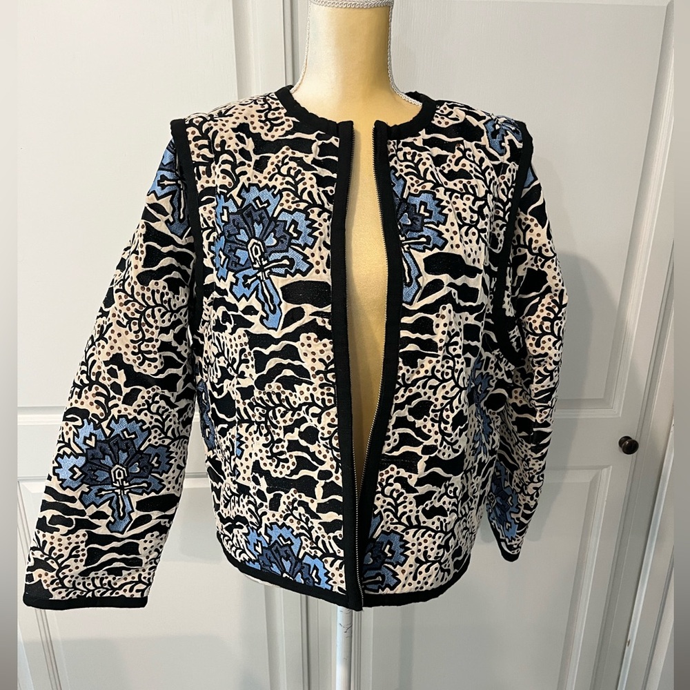 NWT Sea New York Haley Quilted velvet jacket